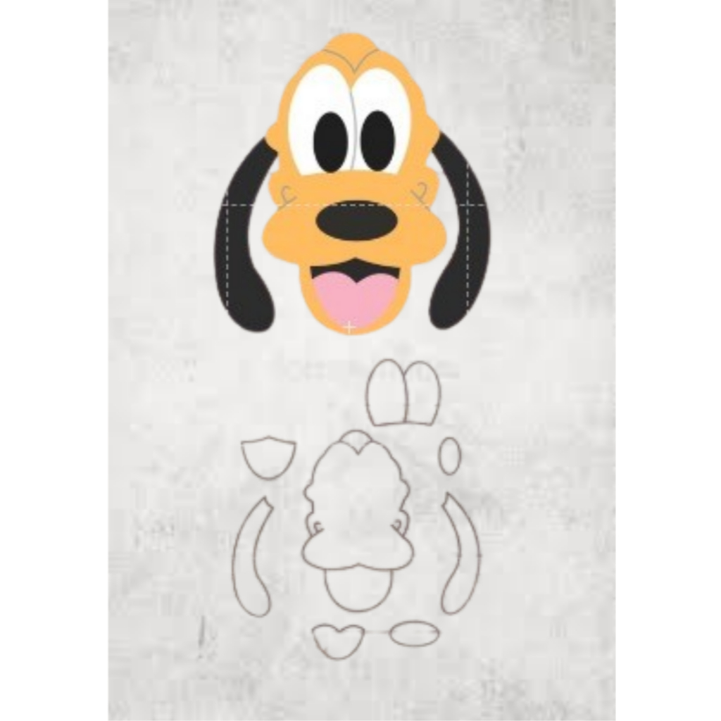 cortador pluto tema mickey minnie