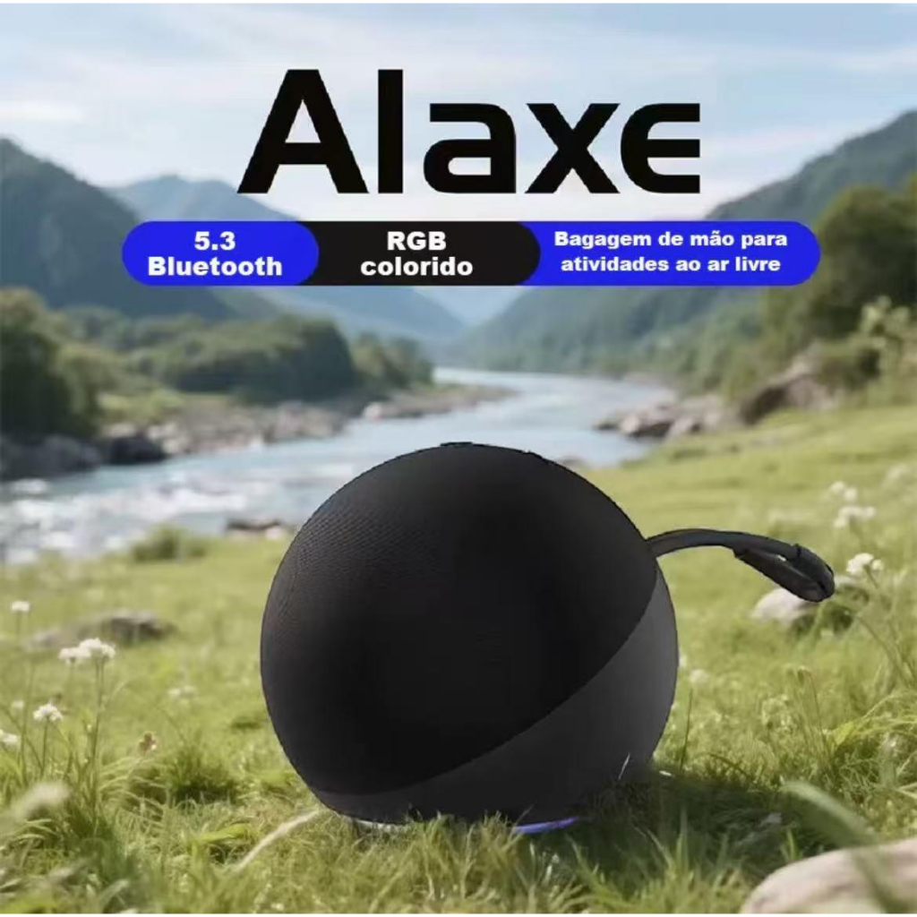 Caixa de Som Bluetooth 5.3 Portátil RGB | Som Potente | Ideal para Área Externa | Bateria de Longa Duração em Oferta na Shopee