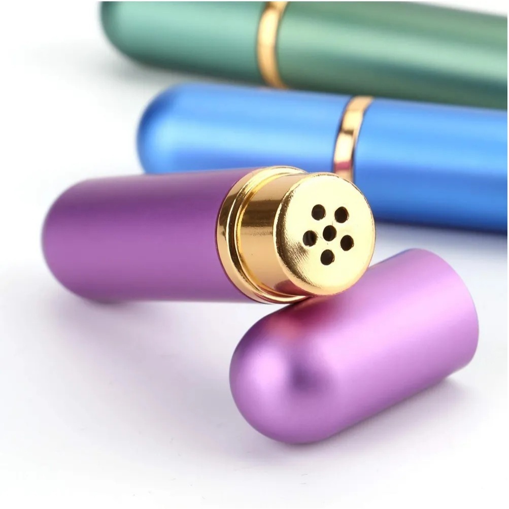 Inalador Nasal Óleo Essencial Difusor Metal Alumínio Premium em Oferta na Shopee