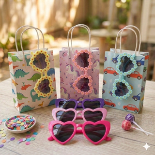 Kit p Lembrancinha Infantil Menina Kit Óculos Coração Menina em Oferta na Shopee