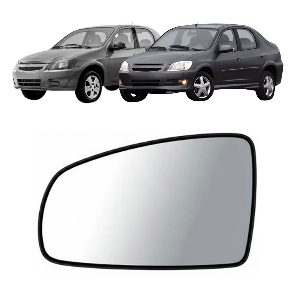 Lente Retrovisor Celta Prisma Meriva 2007 a 2015 Sem Base