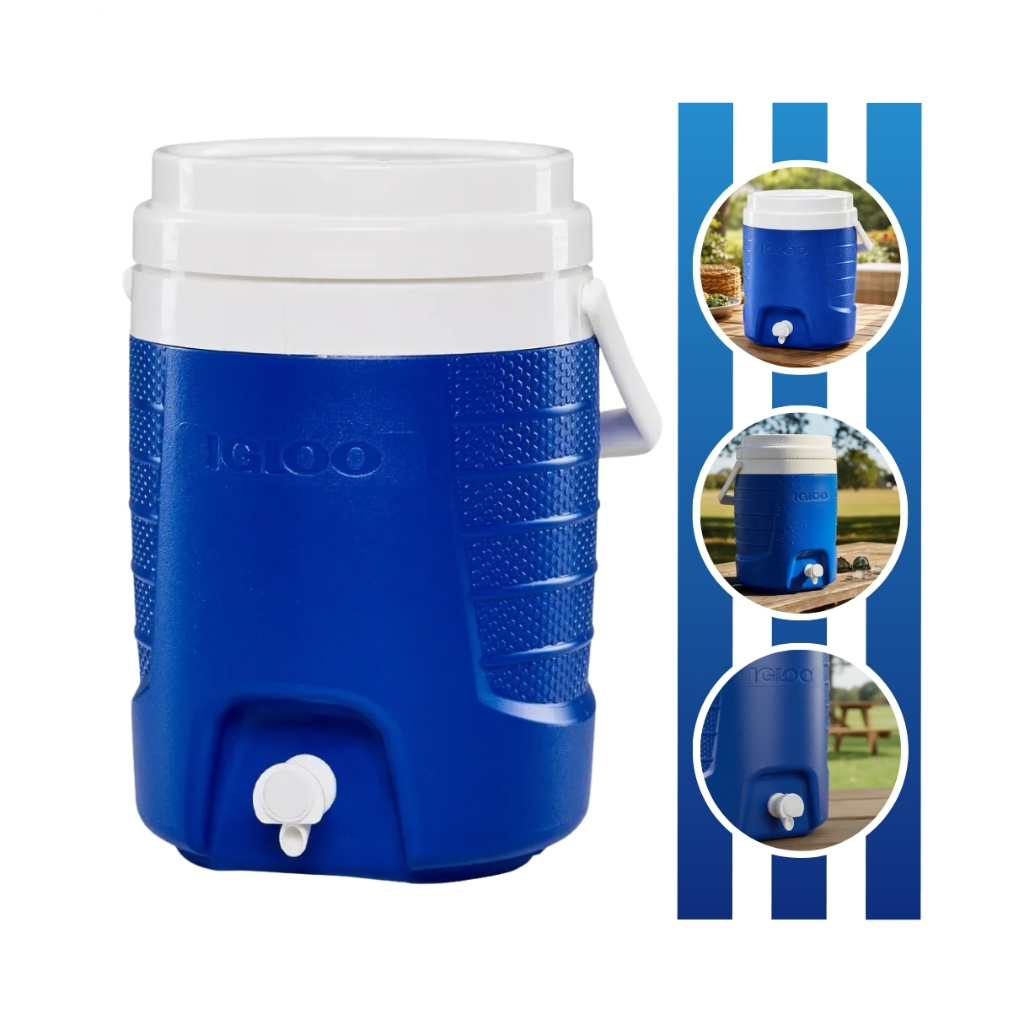 Galão Térmica Azul Marinho Sport De 7,5 Litros Com Alça Igloo