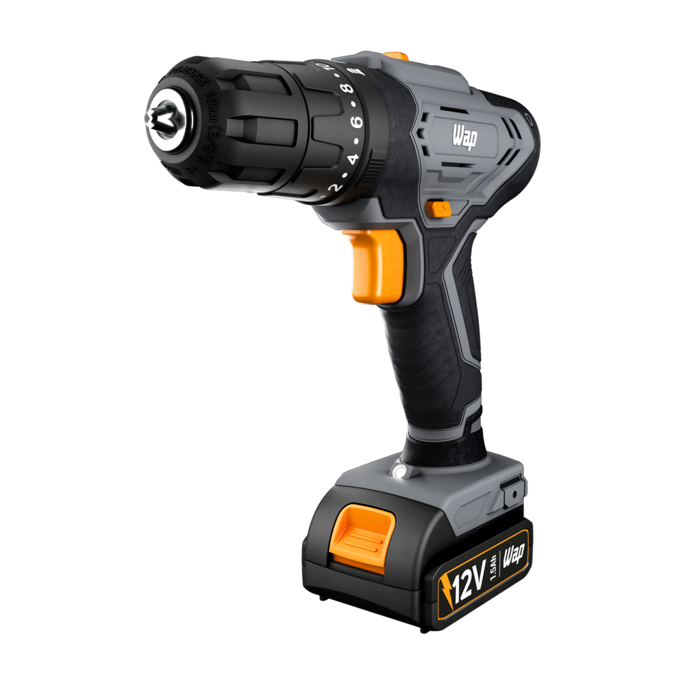 WAP Parafusadeira e Furadeira de Impacto WAP Wf 12k4.2 12v 10mm 3/8” 18 Níveis de Torque 22000 Bpm Maleta Acessórios