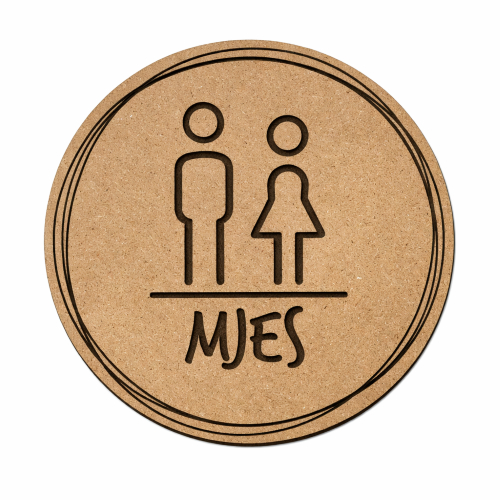 Painel em Circulo MJES 45CM MDF 3mm Culto Congresso Ingreja Decoração Artesanato DIY - Arte em Laser