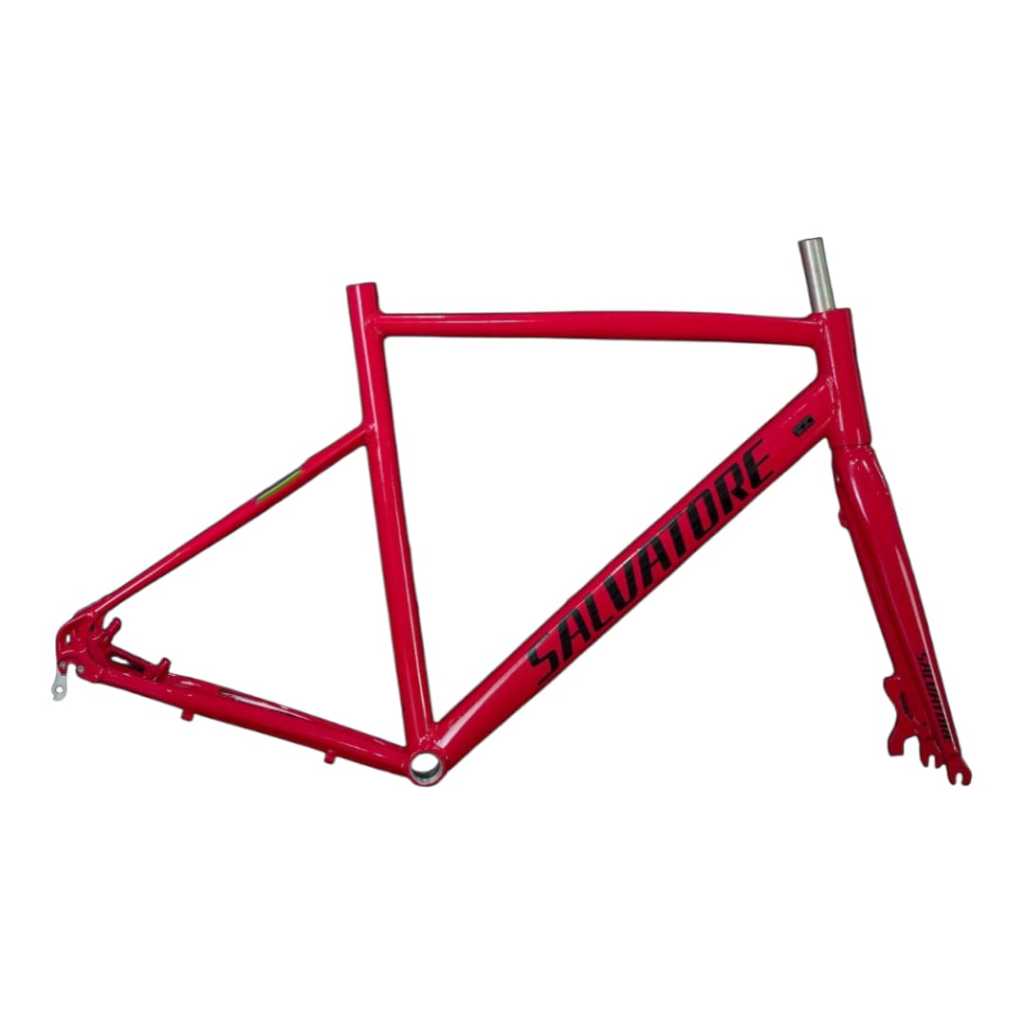 Lançamento SR8 2026Quadro e Garfo Speed Freio Disco e Ferradura Cor Vermelho