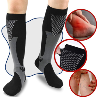 Meia Ortopédica de Compressão 3/4 Para Tratamento de Inchaço, Varizes e Má Circulação em Oferta na Shopee