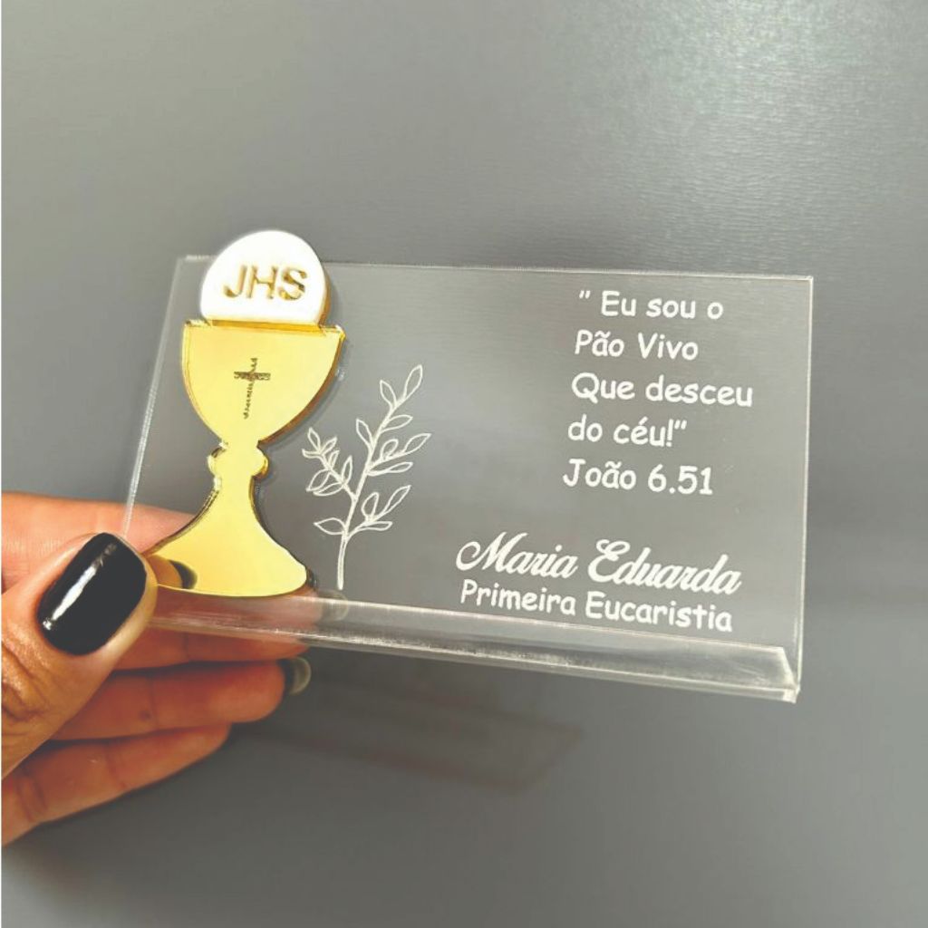 KIT 18 Lembrancinhas Comunhão de Primeira Eucaristia Personalizada