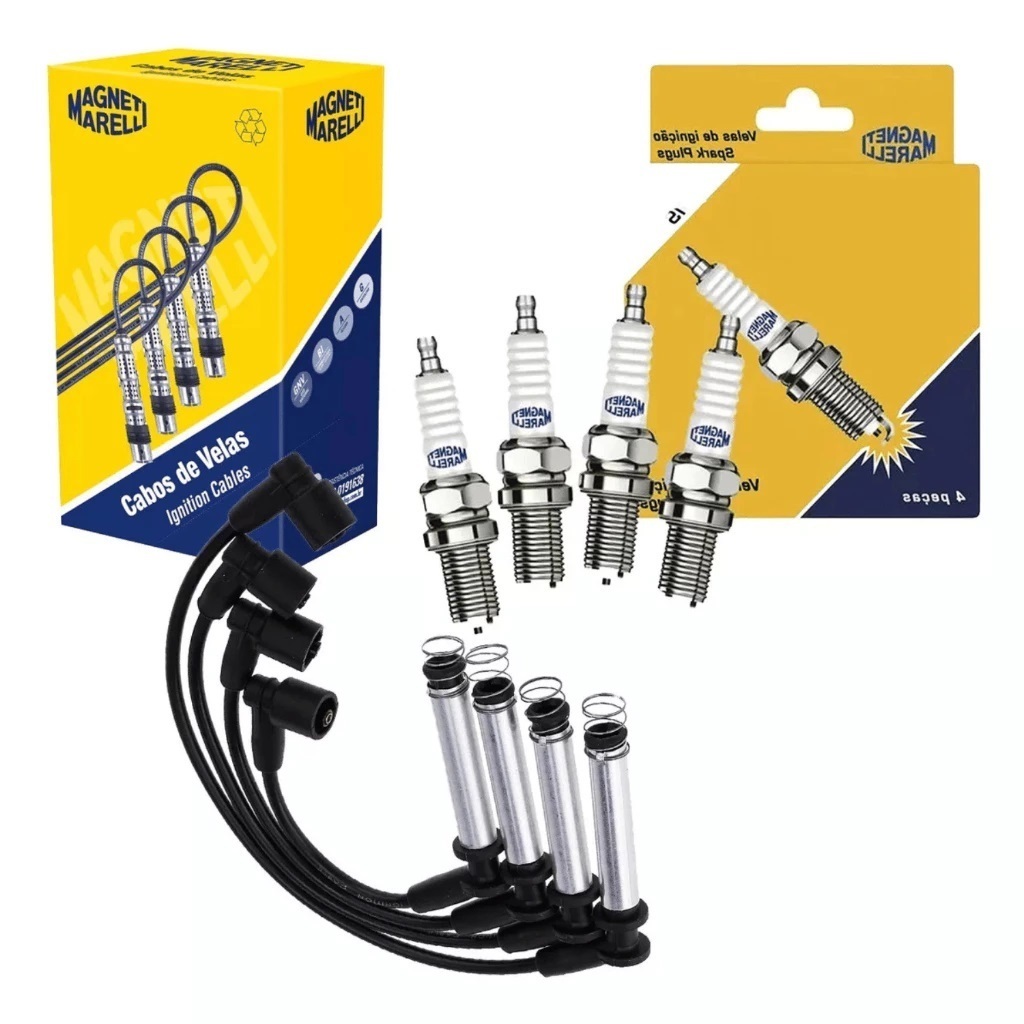 Kit Ignicao Cabo E Vela Marelli Gm Celta Prisma Meriva Monatana 1.4 vhc 02/ em Oferta na Shopee