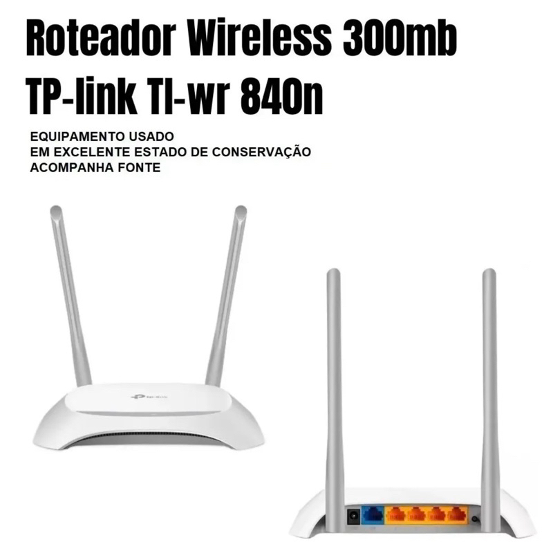 Roteador Tplink wr840 usados lote 5 unid
