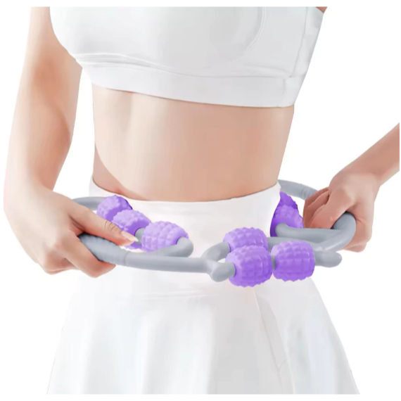 Massageador de 9 Rolos Alívio Da Dor Corporal e Massagem de Perna Pescoço Braço em Oferta na Shopee