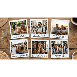 Kit Fotos Personalizadas - Foto para Festas - Fotos para Mural, Scrapbook - Lembrança Presente Namorados