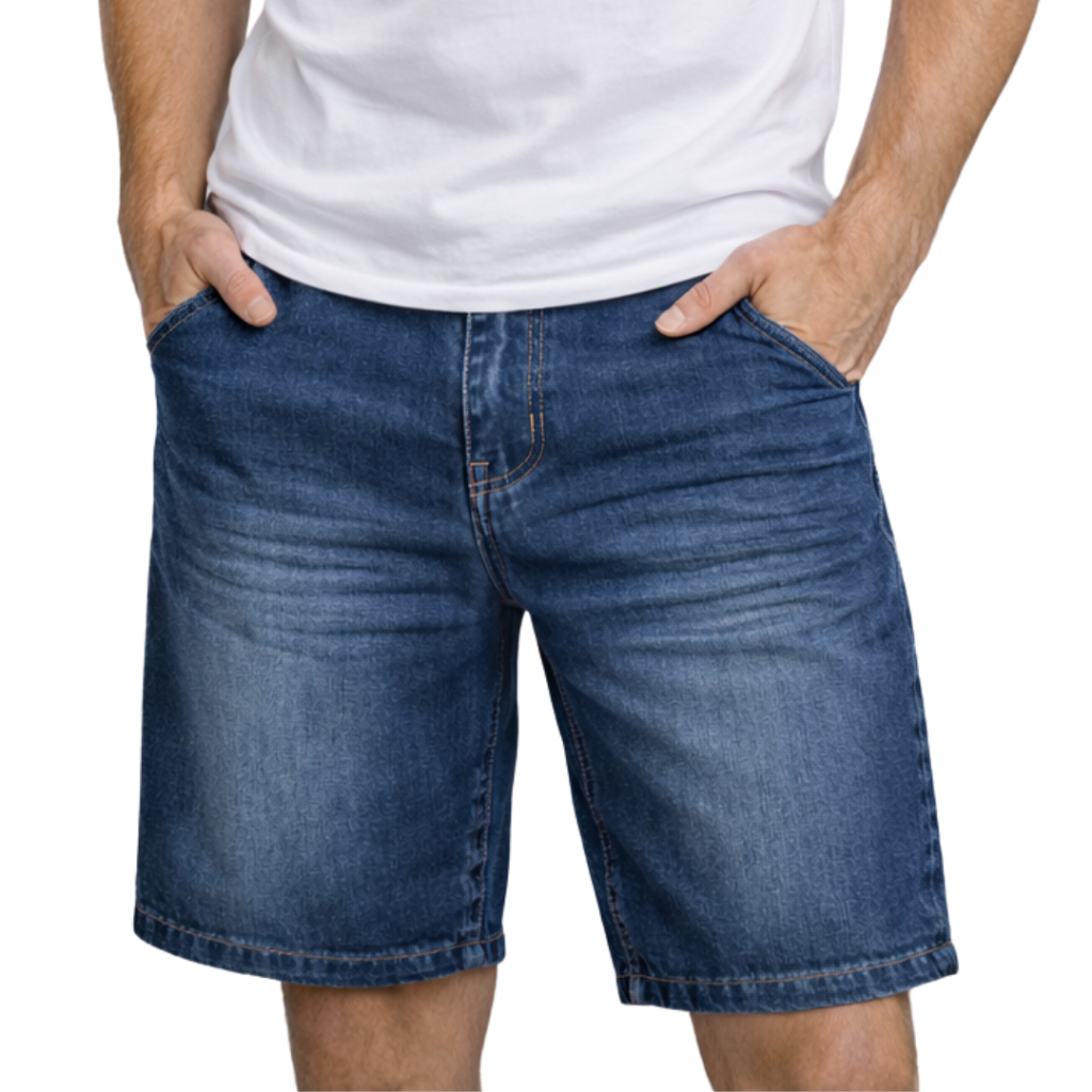 Shorts Jeans Masculino Slim Fit  Bermuda Jeans Premium Elastano Conforto Moda Casual 36 ao 48