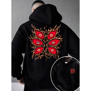 Moletom Masculino Demon Slayer Blusa Moletom Masculino Blusa de Frio Masculina Moletom Canguru Masculino Grosso Inverno
