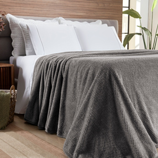 Manta Casal Queen 2,20 x 2,40 Grossa Antialérgico Flannel Pelinhos Premium Macio Gigante Multiuso em Oferta na Shopee