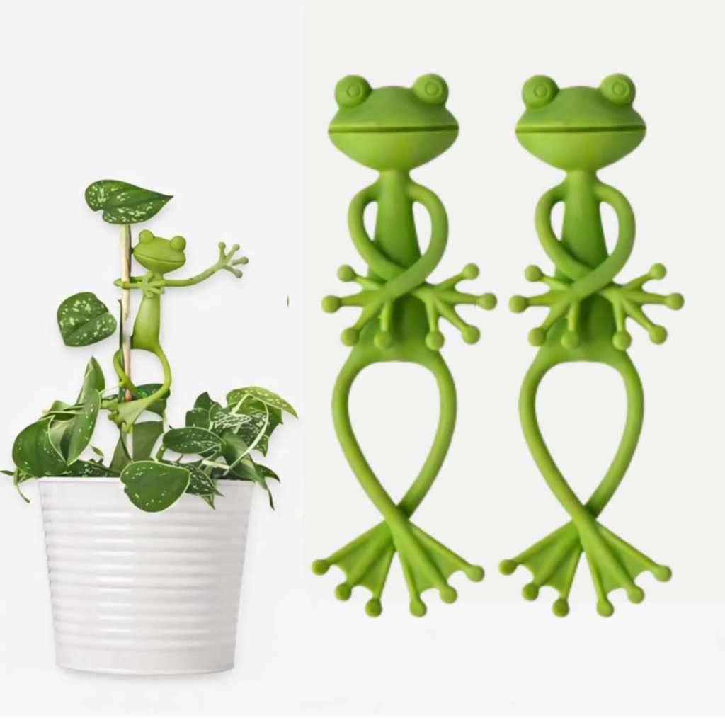 2Un Suporte Amarrador Sapo silicone Planta Decoração caule trepadeira Jardim Estável Flor Escalada Fixação Clipes em Oferta na Shopee