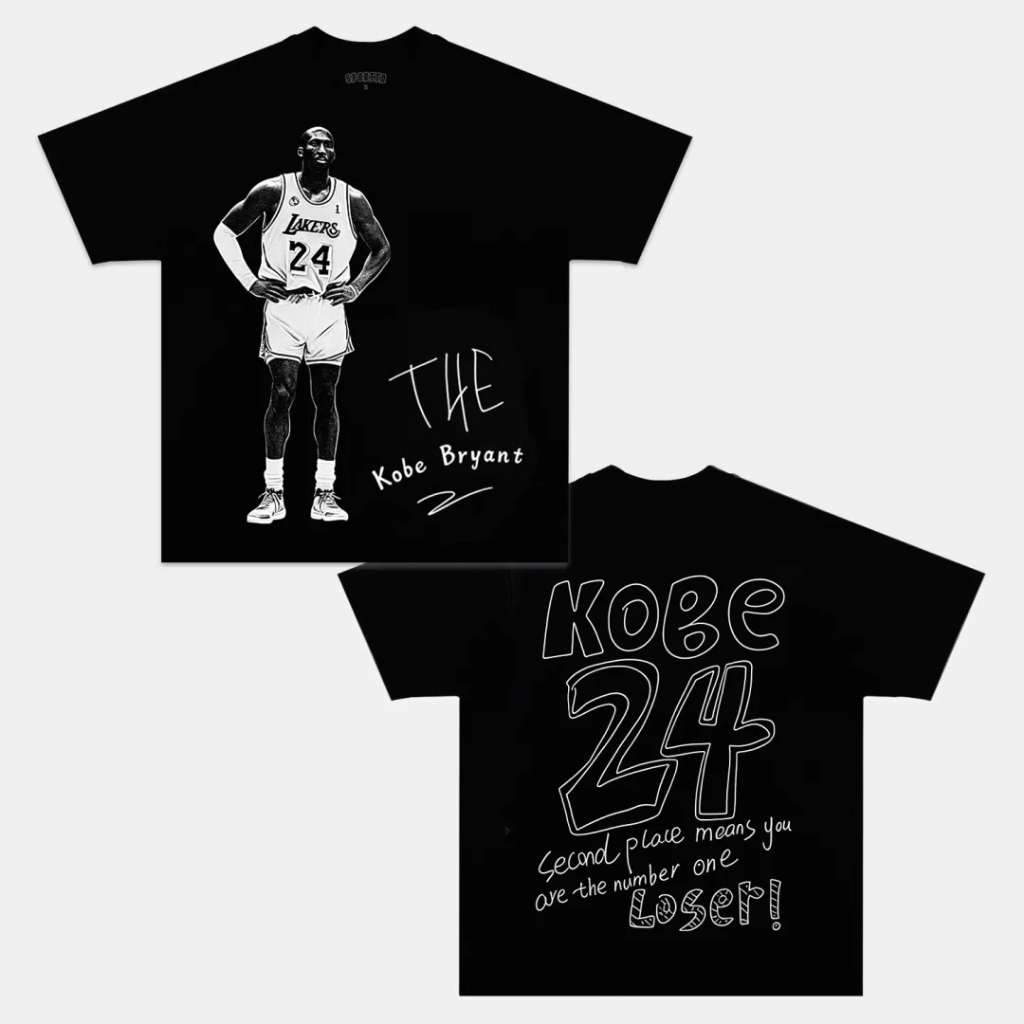 Camiseta T-shirt Básica e Oversized Algodão Basquete The Kobe Legend Time Game Streetwear Style