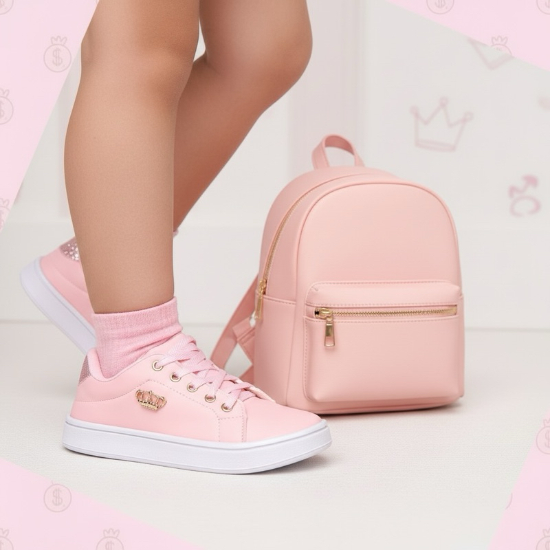 TENIS MENINA SAPATENIS  18 AO 37 ESCOLAR COLEGIAL VARIAS CORES REF.7