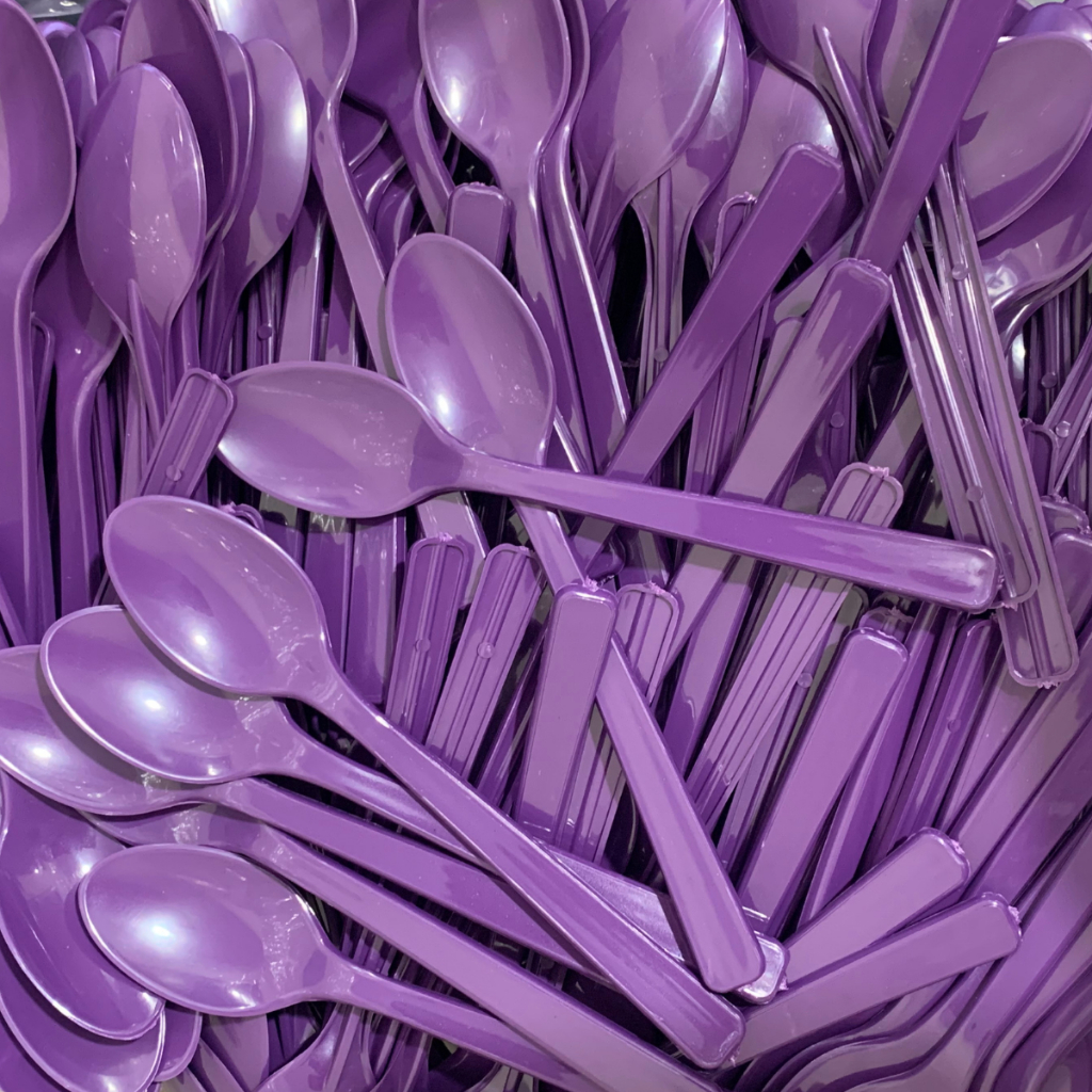 Colher Açaí Roxa Reforçada 15,5cm Inquebrável 1000 Unidades Descartável em Oferta na Shopee