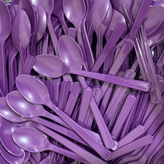 Colher Açaí Roxa Reforçada 15,5cm Inquebrável 1000 Unidades Descartável em Oferta na Shopee