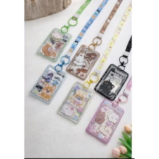 Porta Cartão Fofo Com Capa Transparente Alça Cordão Longo Protetor Rio Card em Oferta na Shopee