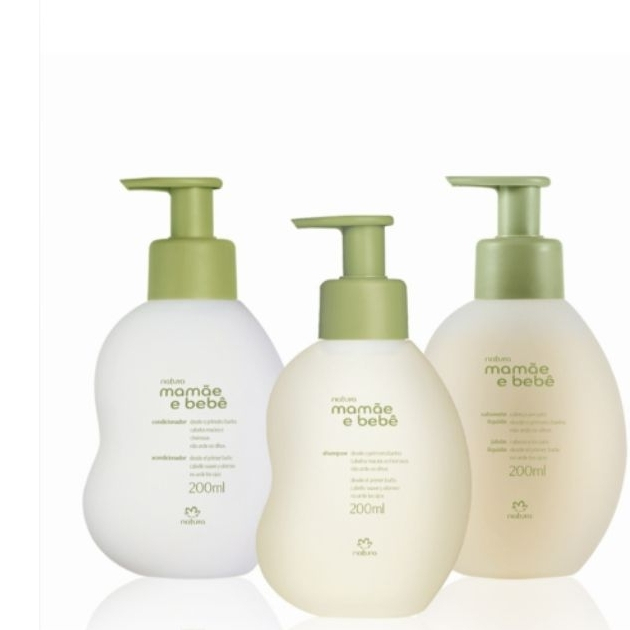 Kit Mamãe e Bebê Shampoo, Condicionador e Sabonete Líquido (3 produtos)