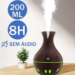 Umidificador De Ar Para Casa Escritório Com Atmosfera Led Luz Noturna Lâmpada 200ML em Oferta na Shopee