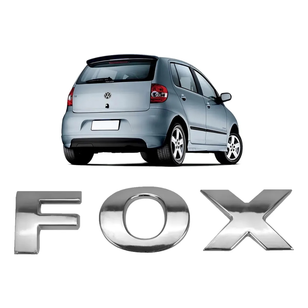 Emblema Vw Fox 2003 2004 2005 2006 2007 2008 A 2011 Cromado