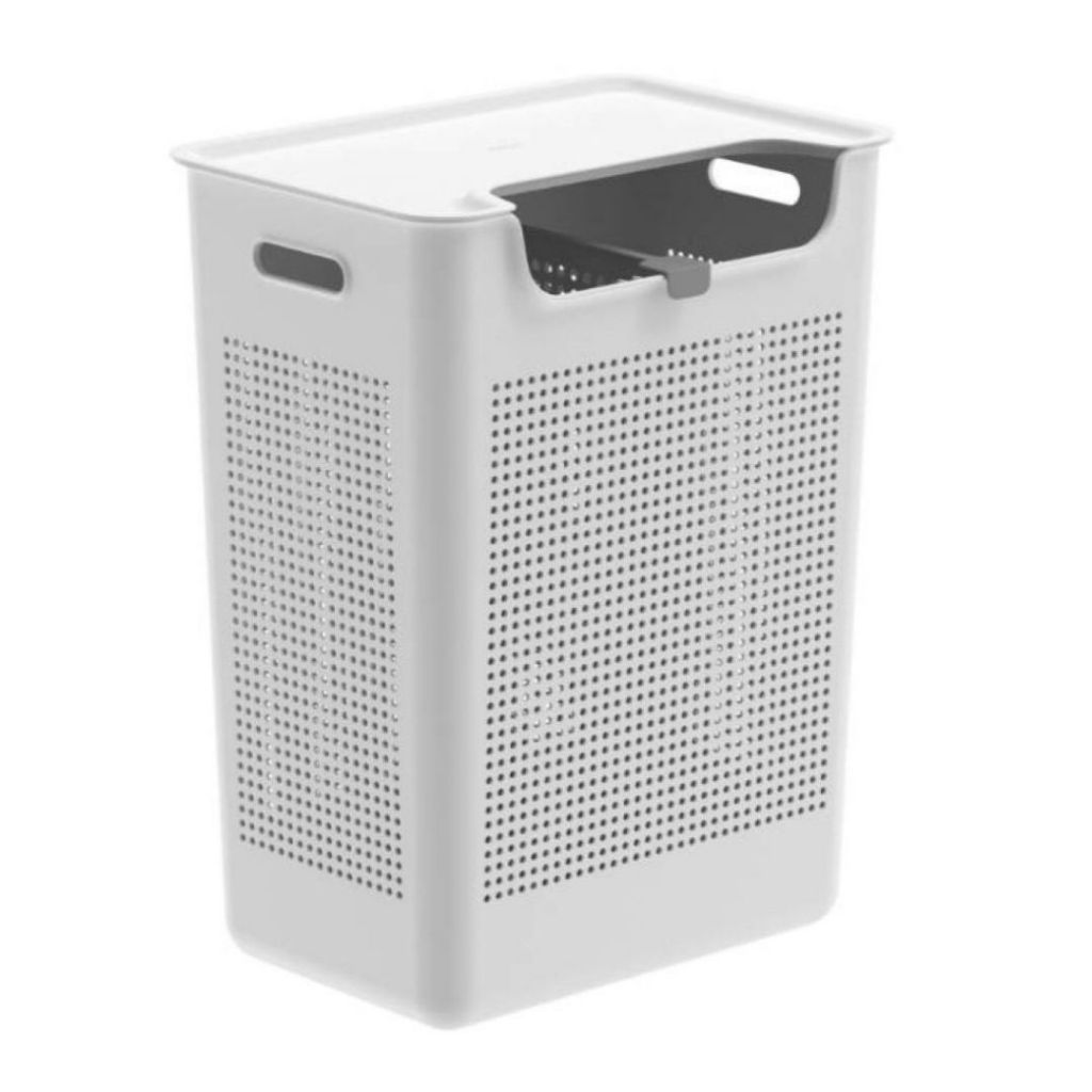 Cesto Organizador Ou Dupla Compartimento Branco