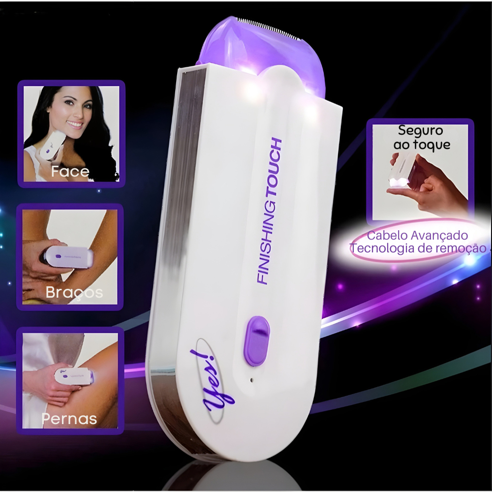 Depilador Laser Facial Corporal Sem Fio Recarregável Luz Ativa Indolor