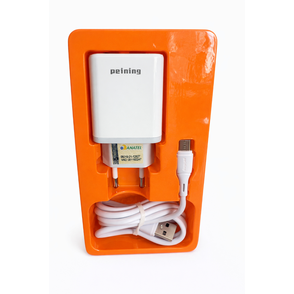 Kit Carregador Para Celular TIPO C/ Micro V8/ Iphone Rápido 6.2A 2 USB - Carregador Androide ou IOS com Anatel