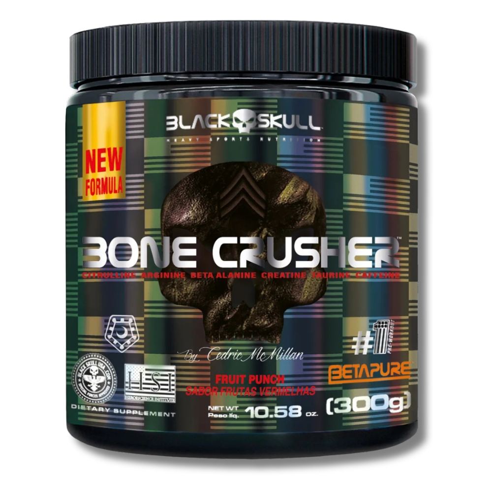 Pré Treino Bone Crusher 300g Black Skull