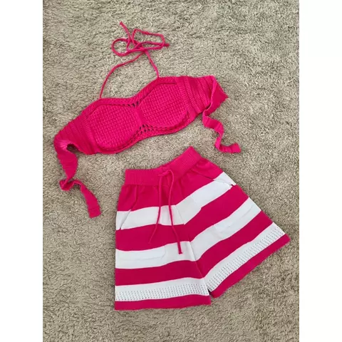 Conjunto top + Shorts Feminino Modal Verão 2026 Moda Blogueira