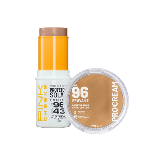 KIT Protetor Solar Multifuncional PRO STICK + PRO CREAM FPS96 VARIAS CORES PROMOÇÃO em Oferta na Shopee