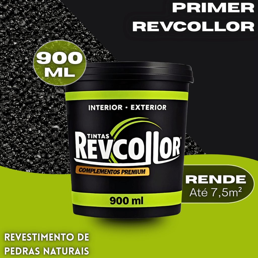 Primer Promotor de Aderência Revcollor 900ml Alta Fixação Para Pedra Natural Piso e Parede