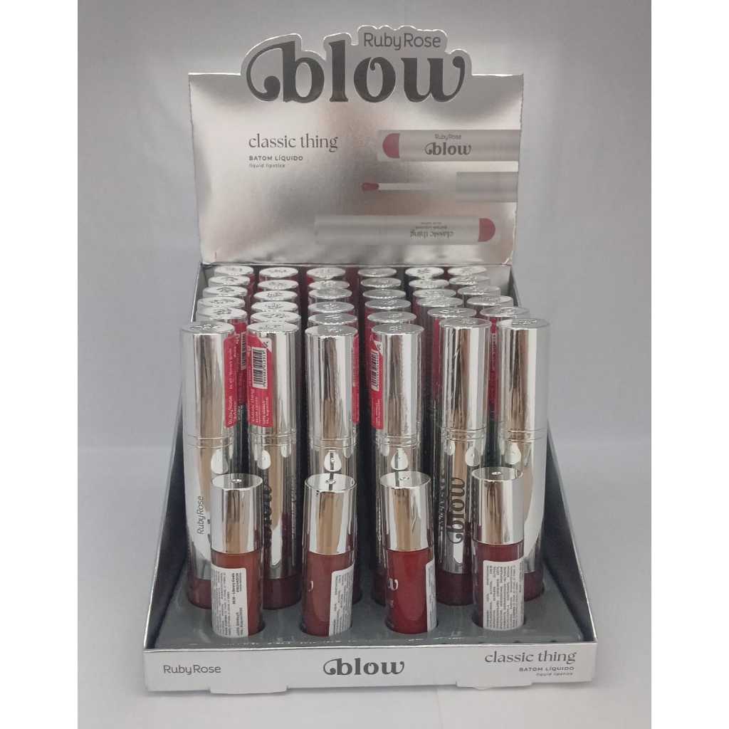 Batom Líquido Cremoso Blow Classic Thing Ruby Rose Cores Lindas