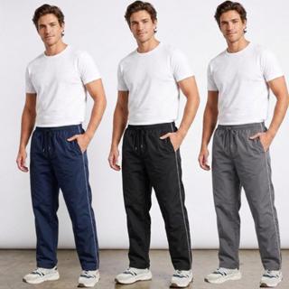 Kit Calças Masculina Tactel Lisa Academia Corrida Costura Reforçada Com Bolsos em Oferta na Shopee