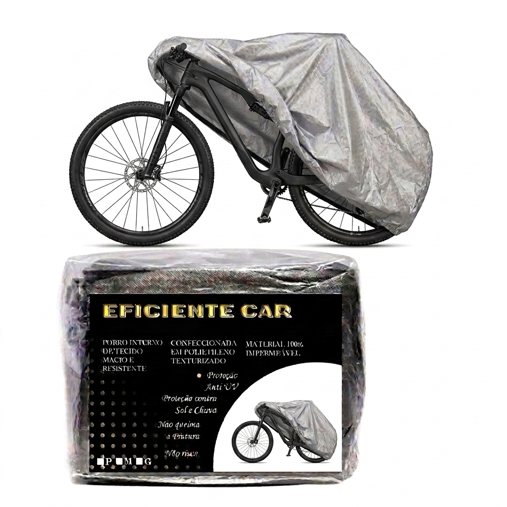 Capa Para Bicicleta Cobrir Bike Aro 20 até 29 Protege Sol Chuva Poeira Impermeável