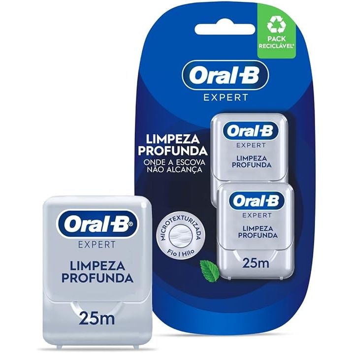 Oral-B Expert Limpeza Profunda Fio Dental 25 m 2 Unidades