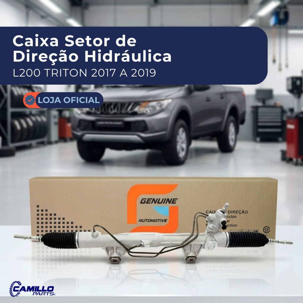 Caixa Setor Direção Hidráulica Mitsubishi L200 Triton 2017 a 2019 Genuine Automotive