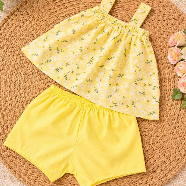 Conjunto Infantil Feminino Verão Bebê Menina Floral Blusa e Short Bebê 12 a 18 Meses em Oferta na Shopee