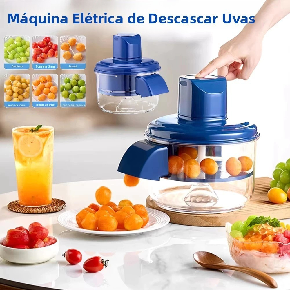 Descascador Elétrico Para Descascar Uvas Frutas Alho Tomate hello