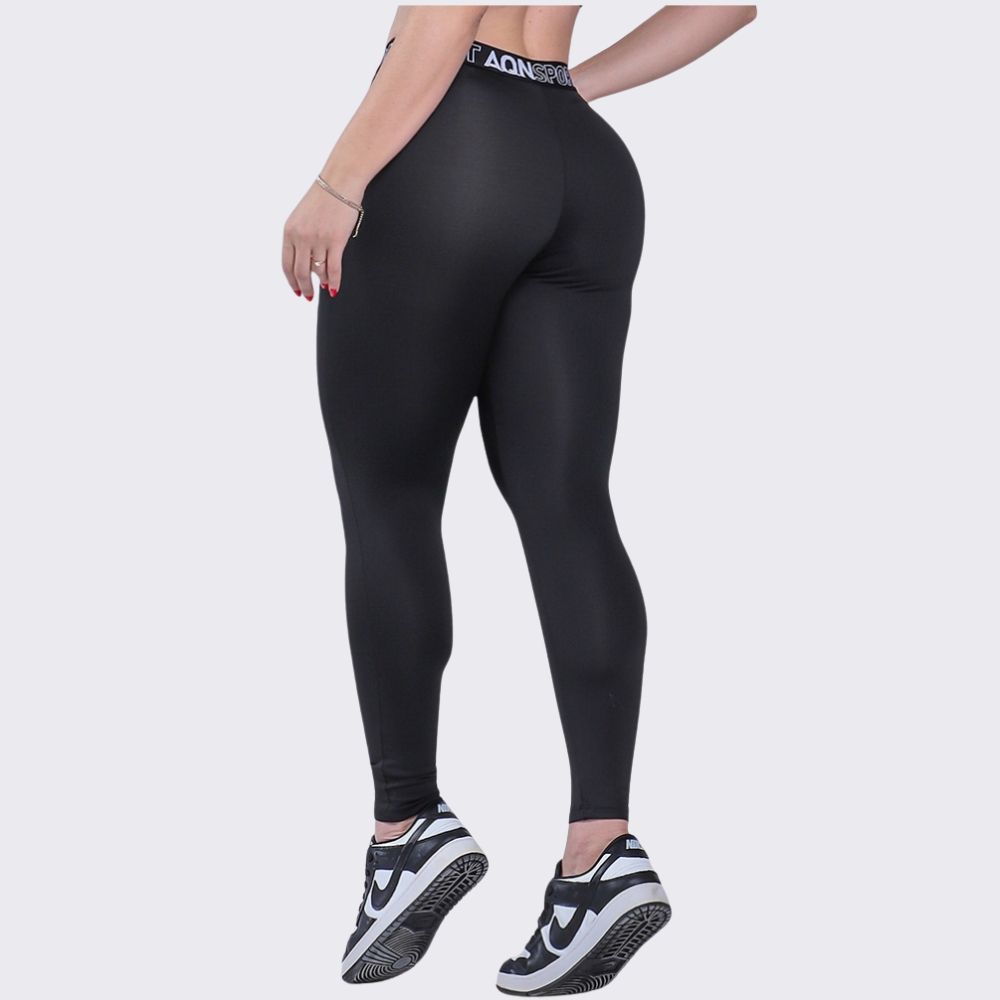 Kit 2 Calças Legging Academia Fitness Femininas Treino Forradas Zero Transparência AQN SPORT · foto 2