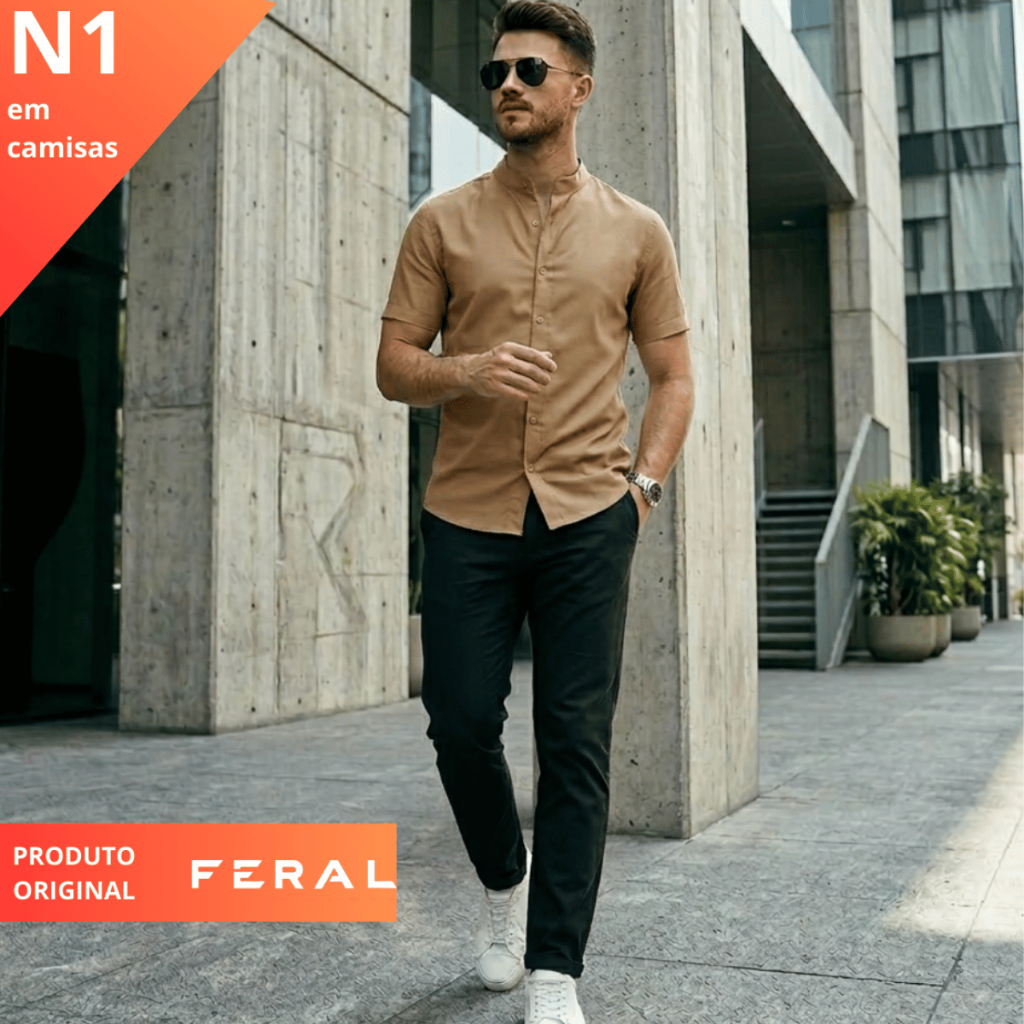 Camisa Gola Padre Masculina Manga Curta Social Verão Casual Camiseta