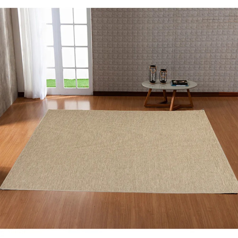Tapete Sala 250X300 Sisal Antiderrapante Quarto Sem Pelo