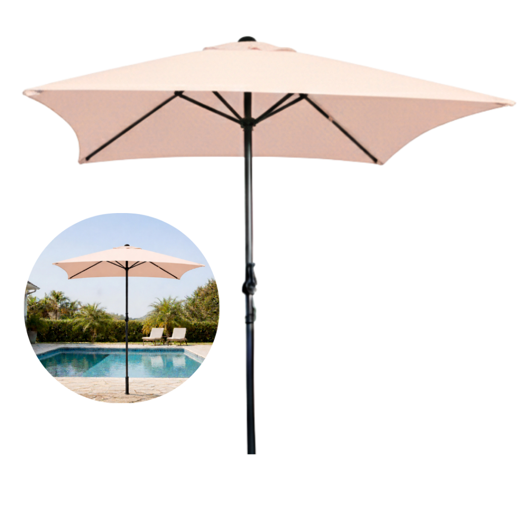 Ombrelone Guarda Sol Central 2metros Jardim Piscina Praia Quadrado
