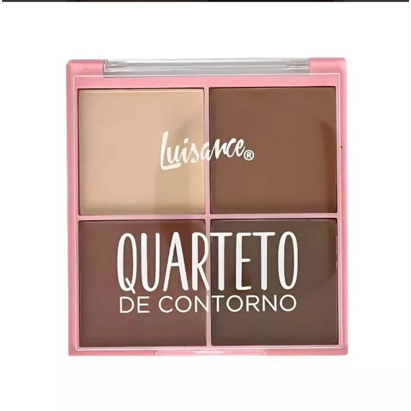 Quarteto de Contorno Luisance Cremoso – Paleta de Rosto Compacta Textura Macia (Original)