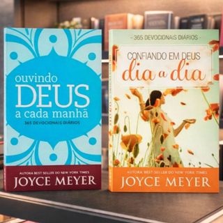 Kit 2 Livros Devocional | Confiando em Deus Dia a Dia + Ouvindo Deus Cada Manhã | Joyce Meyer em Oferta na Shopee