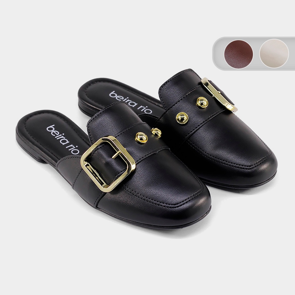Sapato Aberto Beira Rio Mule Fivela 4323111