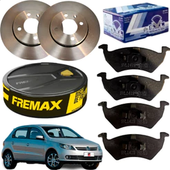 Kit Disco + Pastilha Gol G5 1.0 1.6 Aro 2008 2009 2010