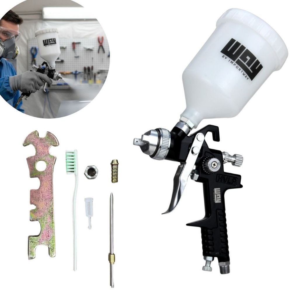 Pistola de pintura gravidade HVLP 1 bico de 1,4mm profissional